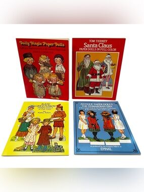 Dover Publications Paper Doll Books: Santa Claus, Dolly Dingle, Kate Greenaway